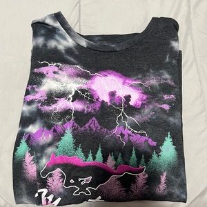 Mustang tie dye shirt